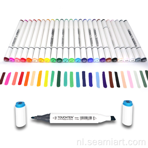 Dual Head Art Marker Alcohol Sketch Markers Pennen